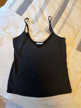 Minimum Black Lace-Trim Camisole